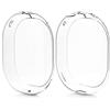 kwmobile Custodia Trasparente Cuffie Compatibile con Apple AirPods Max/AirPods Max 2 Cover TPU - Copri Padigioni Cuffie Antigraffio - trasparente