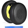 MMOBIEL Cuscinetti Auricolari di Ricambio per Jabra Evolve2 75 Wireless Headset Cuffie di MMOBIEL - Protein PU Cuscinetti - Padiglioni Cuffie - Nero