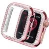 Yolovie Custodia Compatibile per Apple Watch Serie 6 SE 5 4Cassa, operchio Viso Diamanti di Cristallo Bling Strass Lucido, Cornice Protettiva per iWatch Donna Ragazze. 40mm Rosa