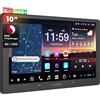 ATOTOZONE [10.1 QLED] DAB+ Autoradio 2 Din Android, Agente AI, Avviso Golden Hour, Protezione Parcheggio, 8G+128G, Carplay Senza Fili & Android Auto, 4G LTE, Audio 7.1.2 CH, Ingresso HDMI, X10DG211E