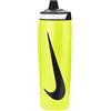 Nike Refuel Grip Bottiglia per Bere Volt/Black/Black 709 ml