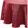 Elrene Home Fashions Caiden Elegance Tovaglia in tessuto damascato, rotonda, 177,8 cm, colore: rosso