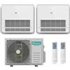 HISENSE CONDIZIONATORE HISENSE CONSOLE A PAVIMENTO DUAL SPLIT 12000+12000 BTU INVERTER 2AMW52U4RXC A++ R32