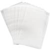 Logbuch-Verlag Sacchetti pergamina leggermente trasparente, 100 pezzi: buste carta bianche piatte per semi, spezie, dolci, regali, bomboniere, alimenti, fai da te, sacchettini regalo, 10,5 x 15 cm