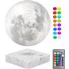 VGAzer Luna lampada 3D Stampa Magnetica Fluttuante Luce di Luna Lampade Rotanti Fluttuanti Lampada Luna per Casa, Ufficio Decor (Quadrato Marmo)