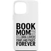 Reading Dog Lover Bookworm Mom Custodia per iPhone 13 Pro Max Prenota Mom Dog Lover Paws And Pages Forever