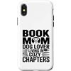 Dog Lover Reading Sunset Retro Custodia per iPhone X/XS Libro Mamma Amante Del Cane Vivere In Capitoli Accogli