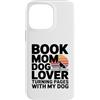 Dog Lover Reading Bookworm Puppy Lovers Custodia per iPhone 14 Pro Max Prenota Dog Lover che gira le pagine con il mio cane