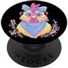 Kawaii Whimsical Farm Animal Face Graphi Carino Pollo Ritratto Uccello Amante Grafica Rosa Occhiali Blu PopSockets PopGrip Adesivo