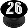 Retro Sports Team Football Group Costume #26 Bianco Vintage Numero 26 Sport Fan Stile Calcio PopSockets PopGrip Adesivo