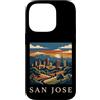 San Jose Travel Art Studio Custodia per iPhone 14 Pro san jose, california, orizzonte, retro, vendemmia,
