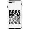 Dog Lover Reading Sunset Retro Custodia per iPhone 7 Plus/8 Plus Libro Mamma Amante Del Cane Vivere In Capitoli Accogli
