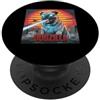 Pug Puppy Lover PS Divertente retrò giapponese Dogzilla Pug Dog Lover PopSockets PopGrip Adesivo