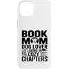 Dog Lover Reading Sunset Retro Custodia per iPhone 14 Plus Libro Mamma Amante Del Cane Vivere In Capitoli Accogli