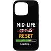 Midlife Reset Humor Custodia per iPhone 13 Pro Midlife Reset Barra di caricamento Divertente 40° compleanno