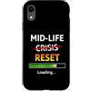 Midlife Reset Humor Custodia per iPhone XR Midlife Reset Barra di caricamento Divertente 40° compleanno