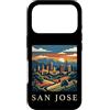 San Jose Travel Art Studio Custodia per iPhone 17 Pro san jose, california, orizzonte, retro, vendemmia,