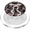 Watercolor Hearts Hugz Chinoiserie Fiocco nero romantico rosa floreale scuro gotico fiocco PopSockets PopGrip per MagSafe
