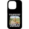 80 & Traveling Gifts Co Custodia per iPhone 14 Pro Never Underestimate Woman 80s Anni Ottanta Travel Design