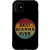 First Names Apparel vintage Style Custodia per iPhone 11 Nome personalizzato Gianna I love Gianna Retro Vintage Style