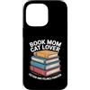 Cat Lover Reading Book Mom Custodia per iPhone 14 Pro Max Libro Mom Cat Lover Fiction And Felines Forever
