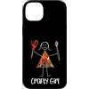 Whyitsme Design Custodia per iPhone 14 Plus Design creativo da donna divertente, creazione di ragazze