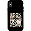 Dog Lover Reading Sunset Retro Custodia per iPhone X/XS Libro Mamma Amante Del Cane Vivere In Capitoli Accogli