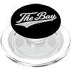 SAN FRANCISCO BAY AREA RETRO VINTAGE SPO THE BAY SAN FRANCISCO BAY AREA VARSITY SCRIPT STILE JERSEY PopSockets PopGrip per MagSafe