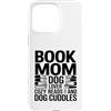 Reading Puppy Book Mom Dog Lover Custodia per iPhone 15 Pro Max Book Mom Dog Lover Letture Accoglienti E Coccole Per Cani