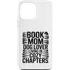 Dog Lover Reading Sunset Retro Custodia per iPhone 13 Pro Max Libro Mamma Amante Del Cane Vivere In Capitoli Accogli