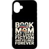 Cat Lover Reading Book Mom Custodia per iPhone 16 Plus Libro Mom Cat Lover Fiction And Felines Forever
