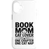 Reading Cat Lover Mom Cozy Chapter Nap Custodia per iPhone 16 Plus Prenota Mamma Amante Gatto Un Capitolo Uno Pisolino Gatto