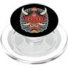 TOKYO WAVES Oni Mask Designs Hannya Oni Mask Devil Yokai - Maschera giapponese con tatuaggio demone PopSockets PopGrip per MagSafe