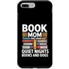 Bookworm Dog Lover Quiet Nights Reading Custodia per iPhone 7 Plus/8 Plus Prenota Mamma Amante Del Cane Notti Tranquille Libri E Cani