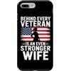 Military Wife Gifts Custodia per iPhone 7 Plus/8 Plus Moglie Veterana Militare Veterani Giorno Veterano Moglie