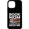Dog Lover Reading Mom Bookworm Sunset Custodia per iPhone 13 Pro Max Book Mom Dog Lover I miei libri e cani hanno bisogno di me
