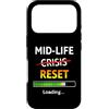 Midlife Reset Humor Custodia per iPhone 17 Pro Midlife Reset Barra di caricamento Divertente 40° compleanno