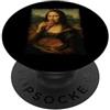 Mona Lisa Roast Beef Funny Parody Lover Monna Lisa Roast Beef Divertente Parodia Amante PopSockets PopGrip Adesivo