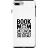 Reading Cat Lover Mom Cozy Chapter Nap Custodia per iPhone 7 Plus/8 Plus Prenota Mamma Amante Gatto Un Capitolo Uno Pisolino Gatto