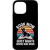 Bookworm Dog Lover Quiet Nights Reading Custodia per iPhone 13 Pro Max Prenota Mamma Quiet Nights Libri E Cani