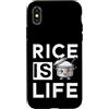 Love Philippines Flag Proud Filipino Pin Custodia per iPhone X/XS Il riso è la vita Cibo filippino Filippine Amore asiatico Riso