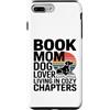 Dog Lover Reading Sunset Retro Custodia per iPhone 7 Plus/8 Plus Libro Mamma Amante Del Cane Vivere In Capitoli Accogli