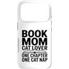 Reading Mama Feline Lover Bookworm Cat Custodia per iPhone 17 Pro Prenota mamma amante dei gatti solo un altro capitolo Cat Nap