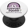 Purple Ribbon Support Squadra di supporto per la consapevolezza dell'Alzheimer Viola PopSockets PopGrip Adesivo