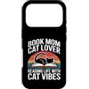 Bookworm Cat Mom Reading Cat Lover Vibes Custodia per iPhone 17 Pro Prenota Mamma Amante dei gatti Lettura La Vita Con Cat Vibes
