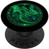 Blue Dragon Store Drago Verde PopSockets PopGrip Adesivo