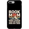 Reading And Dog Lover Bookworm Custodia per iPhone 7 Plus/8 Plus Prenota Mom Dog Lover Solo il mio libro e il mio cane