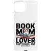 Reading Puppy Book Mom Dog Lover Custodia per iPhone 15 Plus Book Mom Dog Lover Letture Accoglienti E Coccole Per Cani