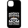 Book Mom Night Reader Quiet Reading Love Custodia per iPhone 14 Plus Libro per lettori notturni Mom Quiet Nights Deep Stories