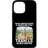 80 & Traveling Gifts Co Custodia per iPhone 13 Pro Max Never Underestimate Woman 80s Anni Ottanta Travel Design